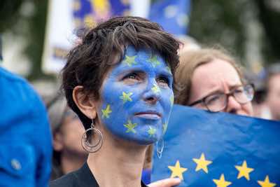 Whitehall, London - March For Europe - 3rd September 2016.